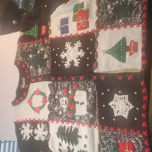 Ugly Christmas sweater L  Black multi